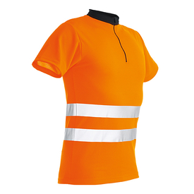 Pfanner ZippNeck Shirt kurzarm orange EN20471